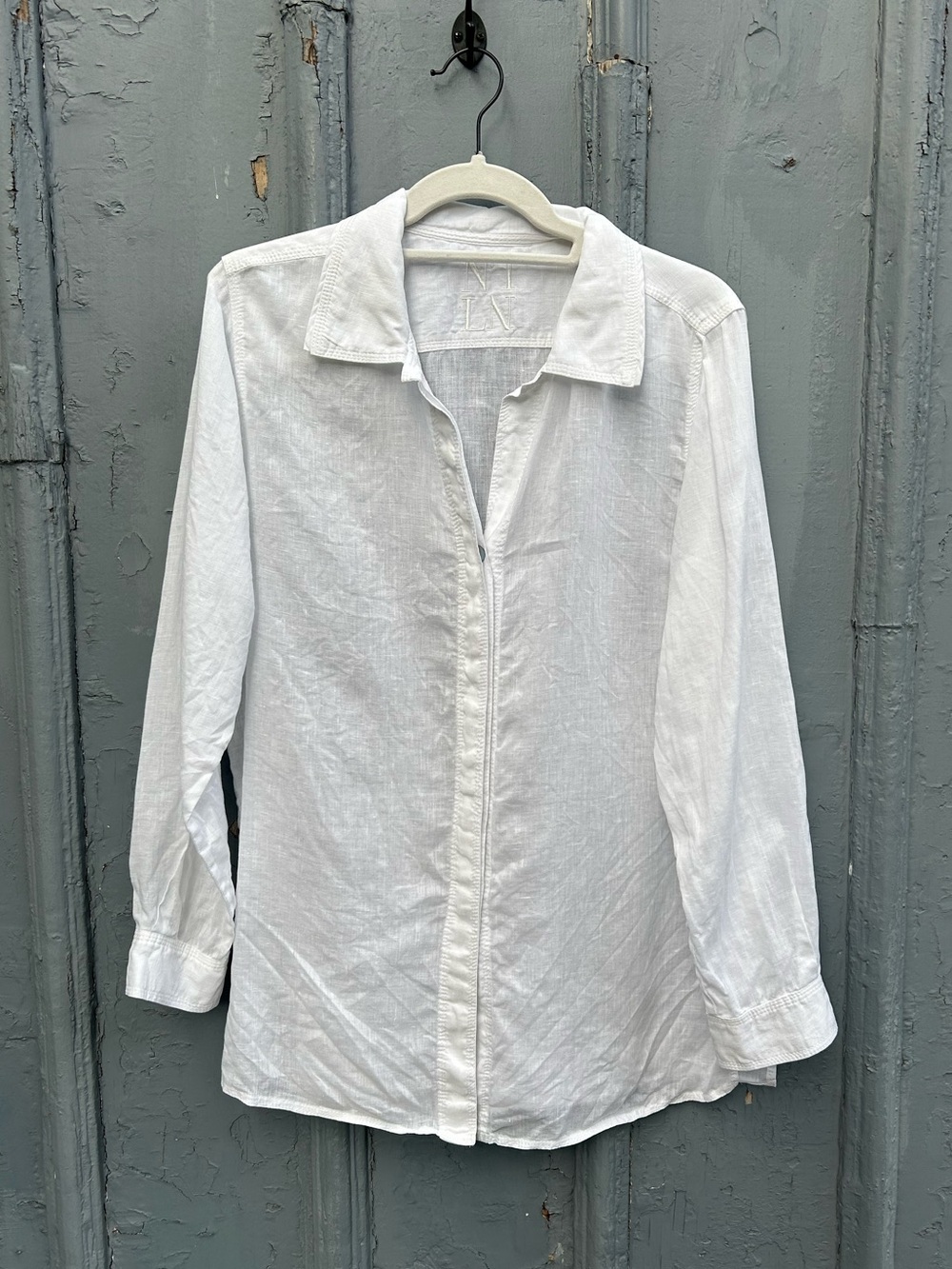 Nancy Lord NLLN White Linen Tunic, size M